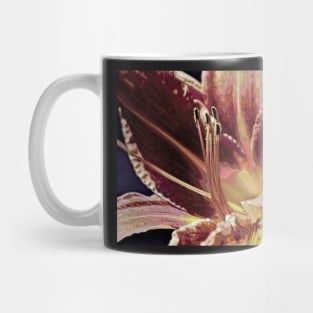 Abstract Daylily Mug